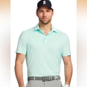 Izod Golf Men's Swingflex Performance Mesh Polo, Color Limpet Shell XXL